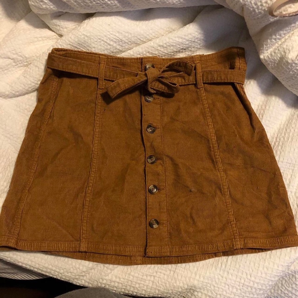 brand new american eagle brown corduroy a line skirt!